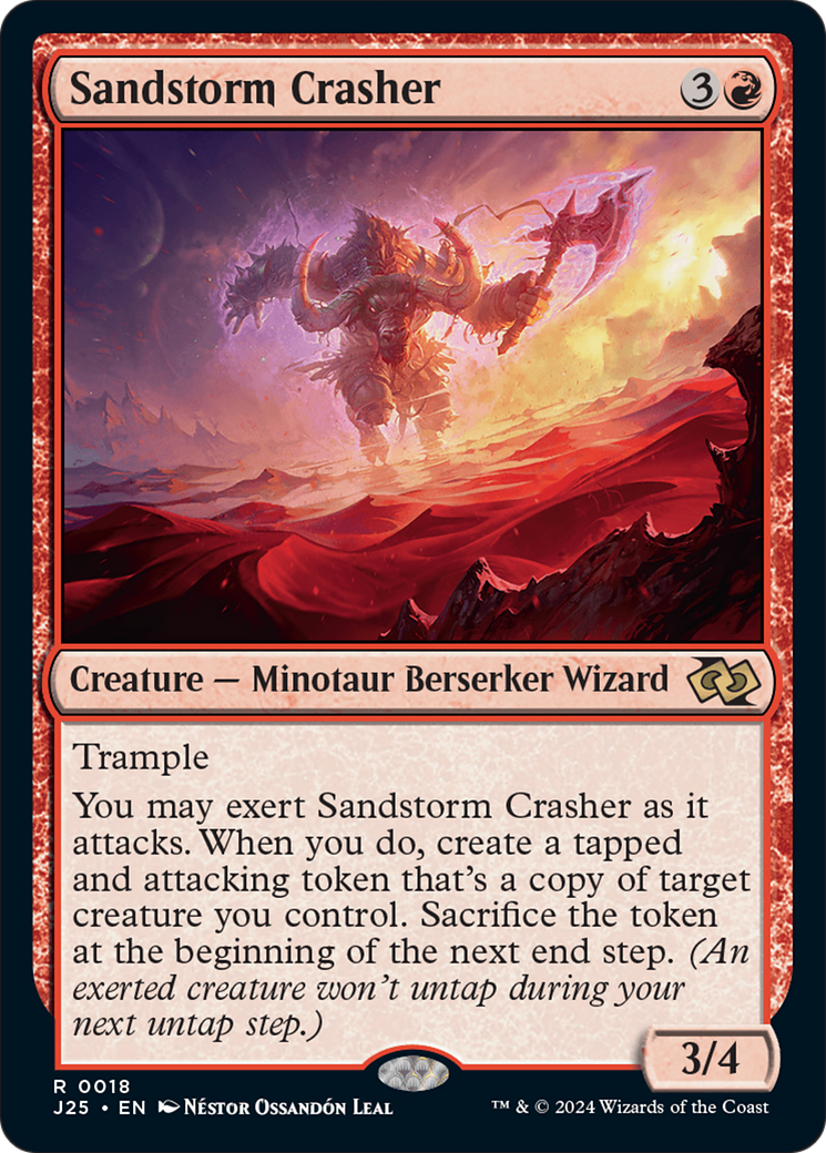 {R} Sandstorm Crasher [Foundations Jumpstart][J25 018]