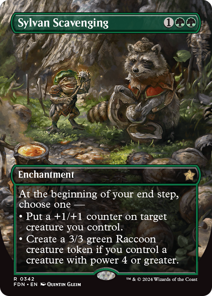 {@R} Sylvan Scavenging (Borderless) [Foundations][FDN 342]