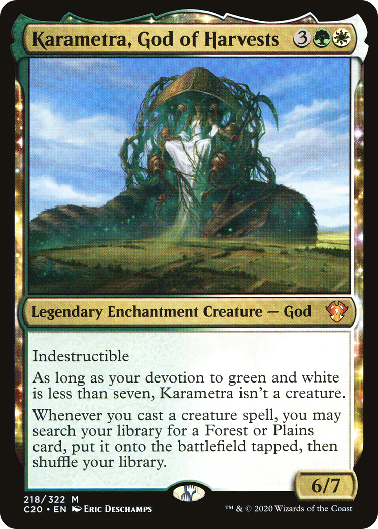 {R} Karametra, God of Harvests [Commander 2020][C20 218]