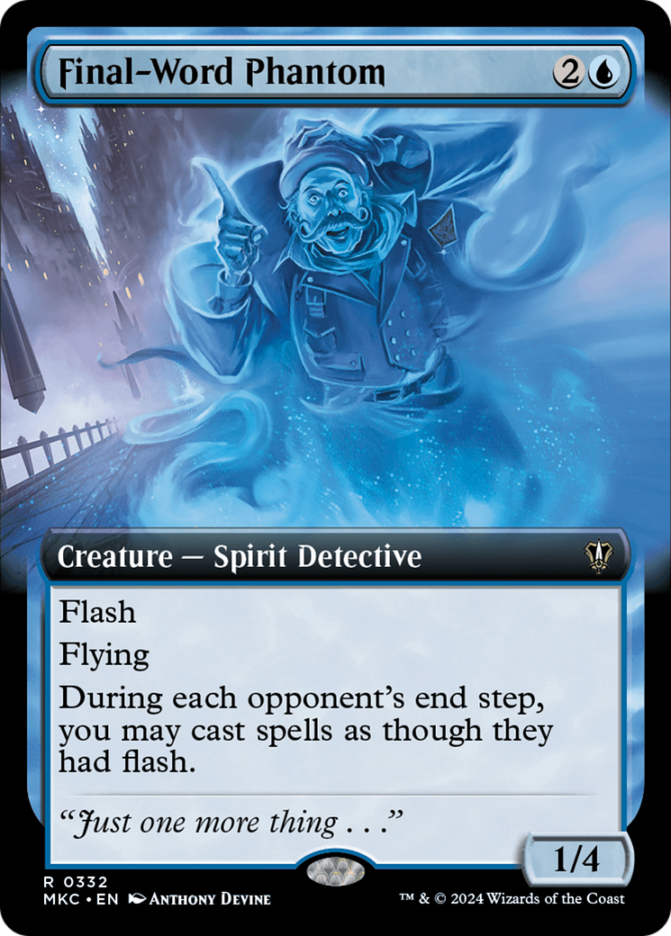 {R} Final-Word Phantom (Extended Art) [Murders at Karlov Manor Commander][MKC 332]