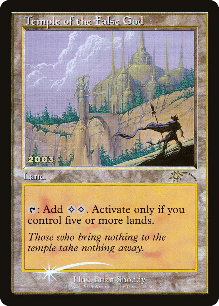 {R} Temple of the False God [30th Anniversary Promos][P30A 011]