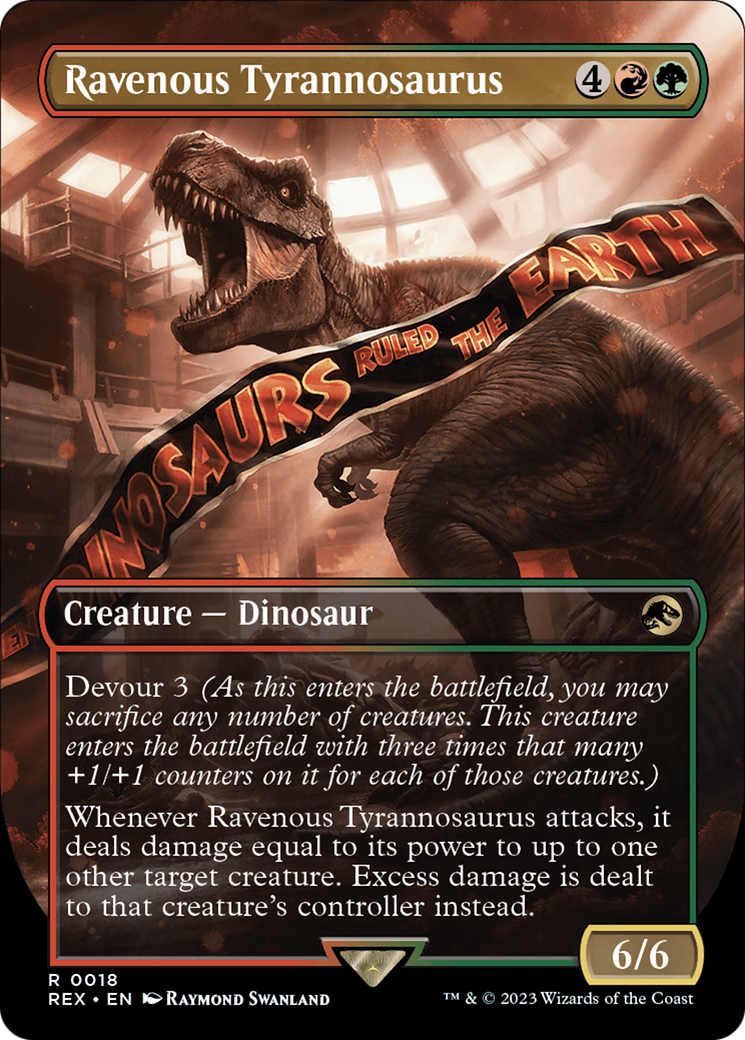 {R} Ravenous Tyrannosaurus (Borderless) [Jurassic World Collection][REX 018]