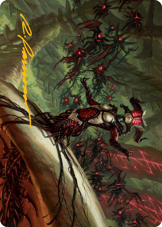 {A} Sheoldred Art Card (Gold-Stamped Signature) [March of the Machine Art Series][GS AMOM 028]