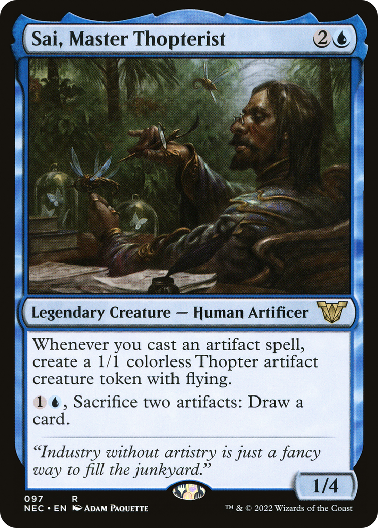 {R} Sai, Master Thopterist [Kamigawa: Neon Dynasty Commander][NEC 097]