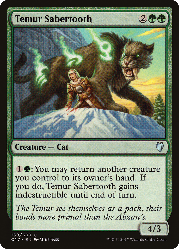 {C} Temur Sabertooth [Commander 2017][C17 159]