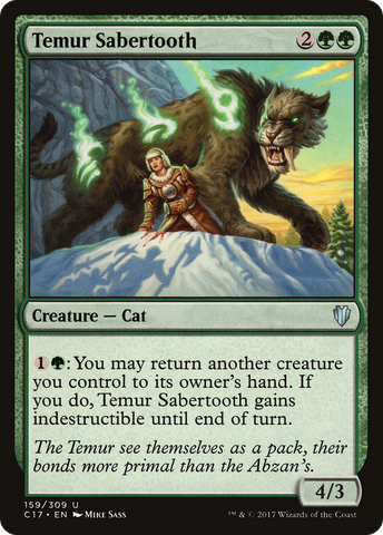 {C} Temur Sabertooth [Commander 2017][C17 159]