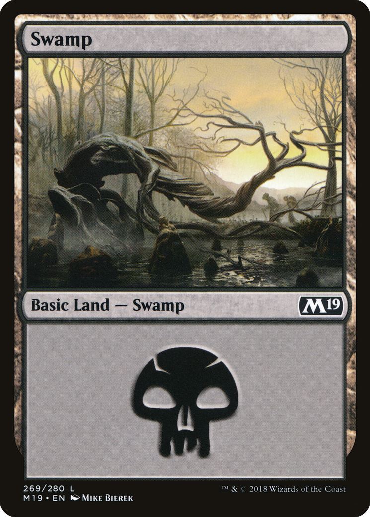 {B}[M19 269] Swamp (269) [Core Set 2019]