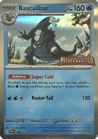 [PKM-R] Baxcalibur (019) (Staff) [Scarlet & Violet: Black Star Promos]
