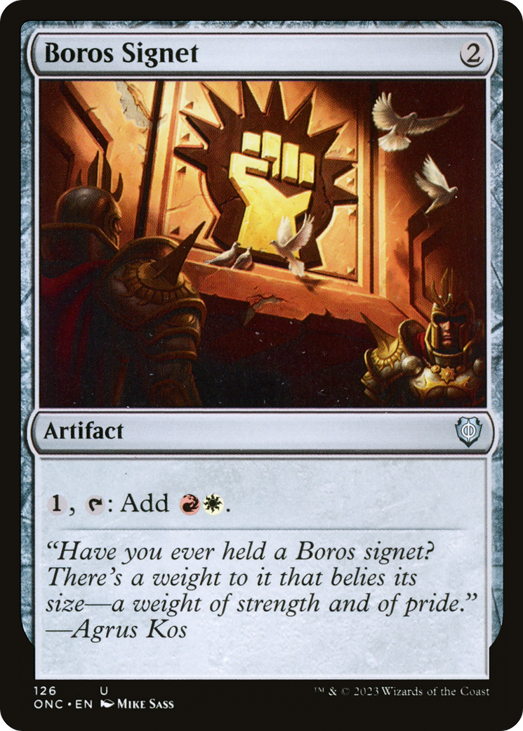 {C} Boros Signet [Phyrexia: All Will Be One Commander][ONC 126]