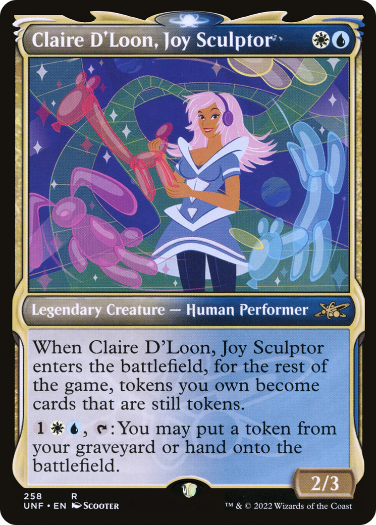 {R} Claire D'Loon, Joy Sculptor (Showcase) [Unfinity][UNF 258]