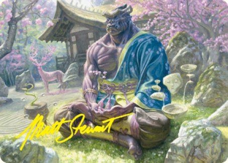 {A} Kosei, Penitent Warlord Art Card (Gold-Stamped Signature) [Kamigawa: Neon Dynasty Art Series][GS ANEO 008]