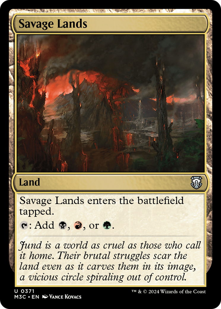 {C} Savage Lands (Ripple Foil) [Modern Horizons 3 Commander][RPF M3C 371]