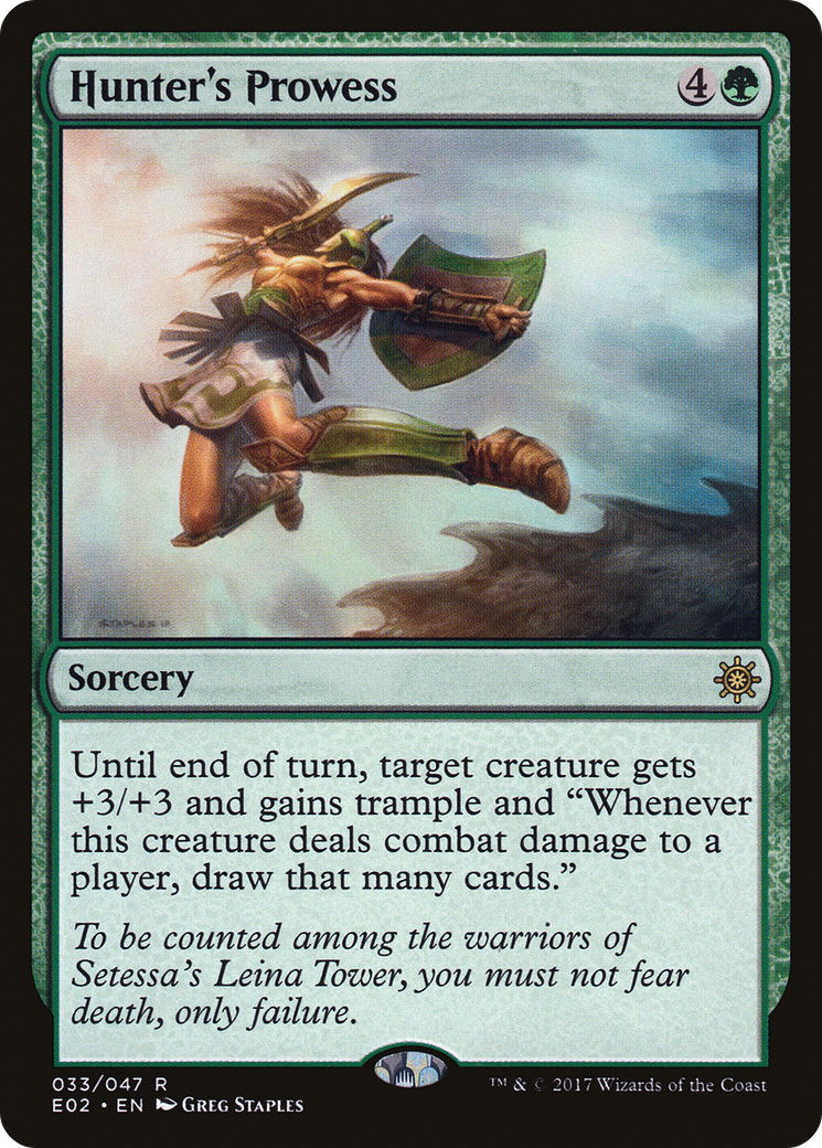 {R} Hunter's Prowess [Explorers of Ixalan][E02 033]