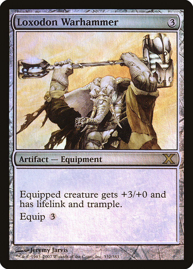 {R} Loxodon Warhammer (Premium Foil) [Tenth Edition][FP 10E 332]