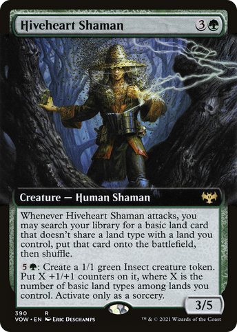 {R} Hiveheart Shaman (Extended Art) [Innistrad: Crimson Vow][VOW 390]