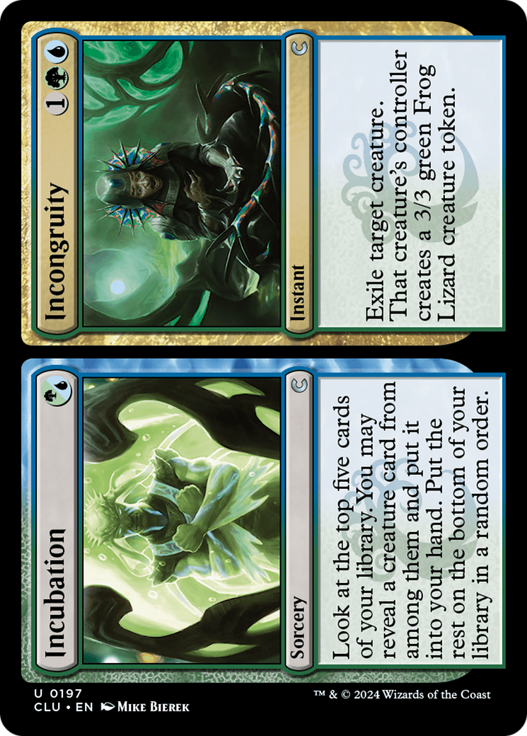 {C} Incubation // Incongruity [Ravnica: Clue Edition][CLU 197]
