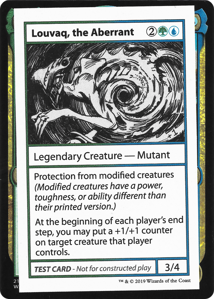 {R} Louvaq, the Aberrant (2021 Edition) [Mystery Booster Playtest Cards][CMB1 095]
