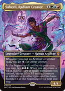 {R} Saheeli, Radiant Creator (Borderless) [Aetherdrift Commander][DRC 003]