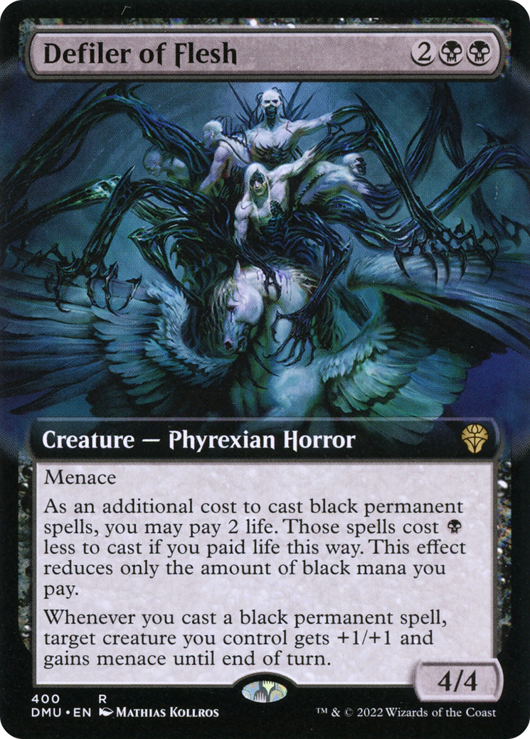 {R} Defiler of Flesh (Extended Art) [Dominaria United][DMU 400]