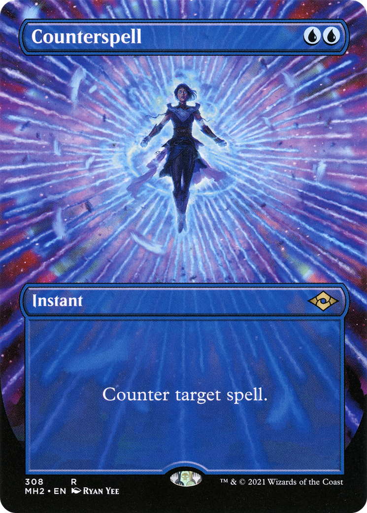 {R} Counterspell (Borderless) (Foil) (Borderless) [Modern Horizons 2] [MH2 308]