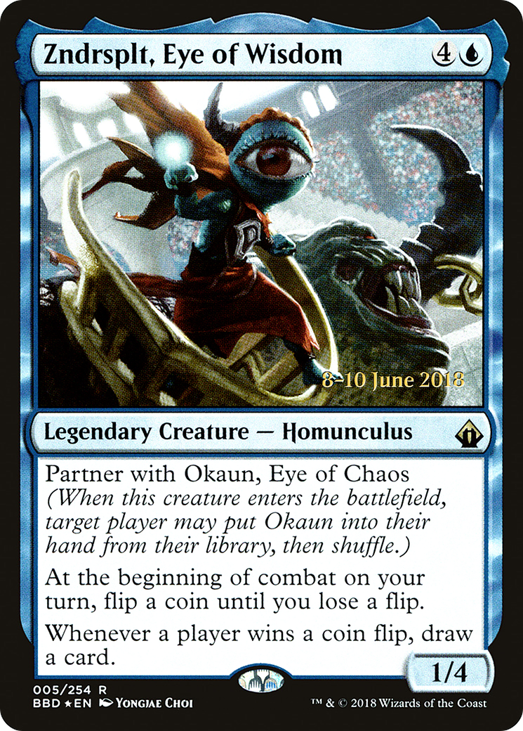 {R} Zndrsplt, Eye of Wisdom [Battlebond Prerelease Promos][PR BBD 005]