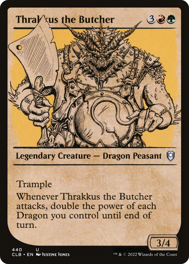 {C} Thrakkus the Butcher (Showcase) [Commander Legends: Battle for Baldur's Gate][CLB 440]