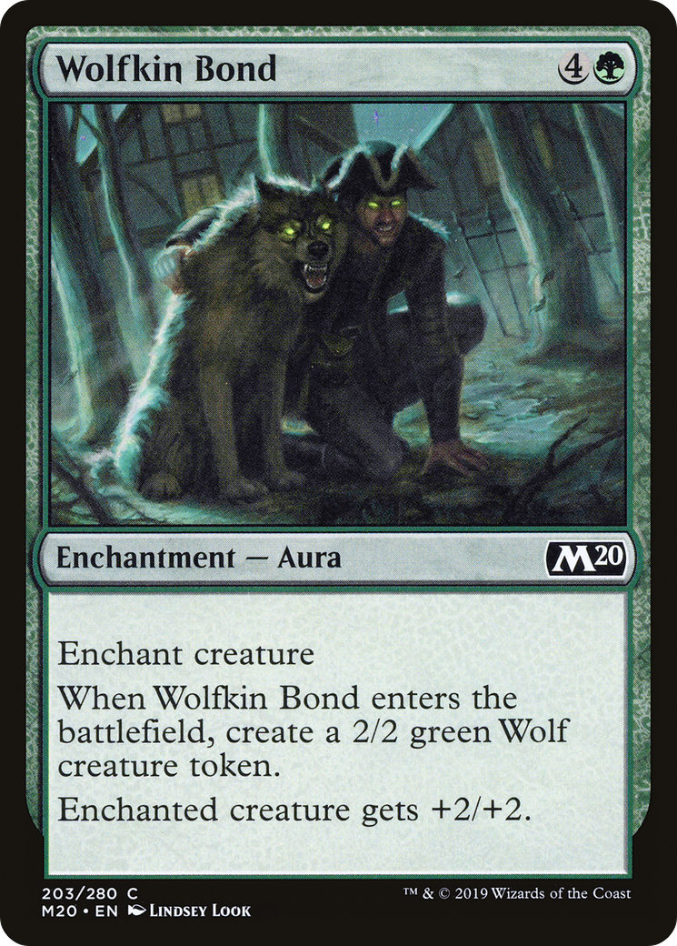 {C} Wolfkin Bond [Core Set 2020][M20 203] - Misty Mountain Games