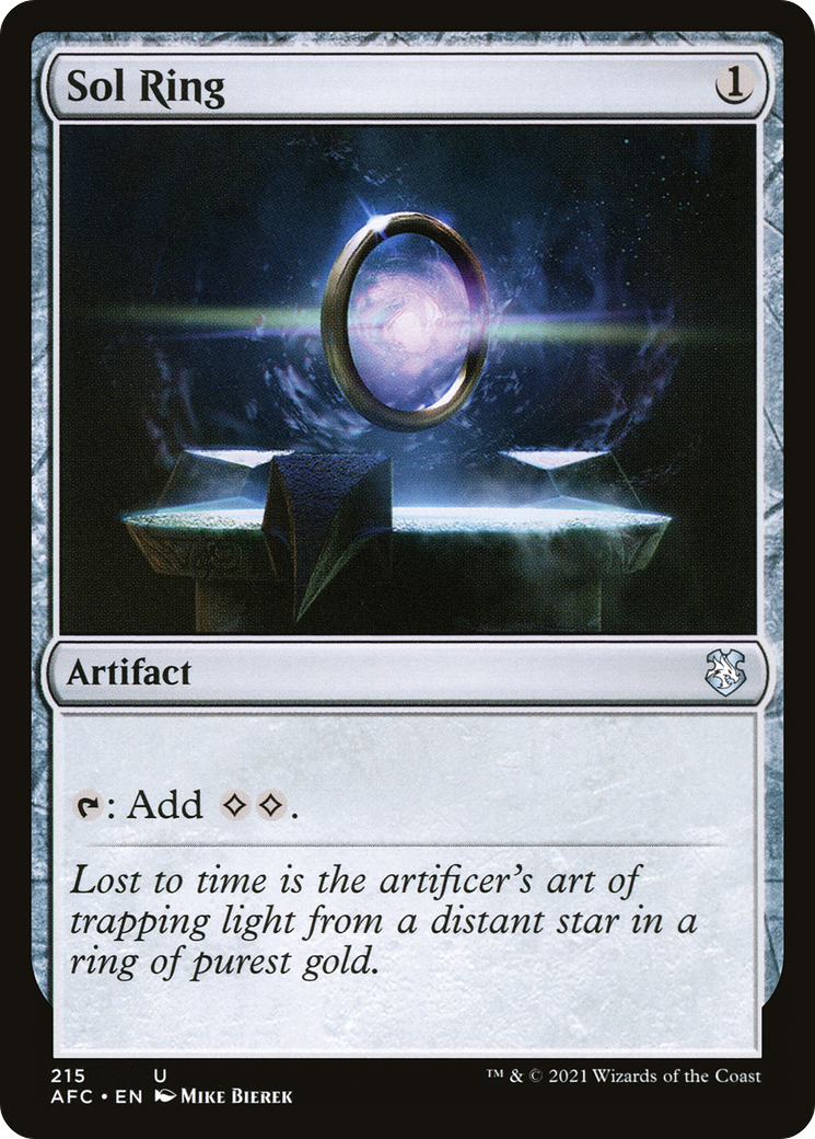 {C} Sol Ring [Dungeons & Dragons: Adventures in the Forgotten Realms Commander][AFC 215]