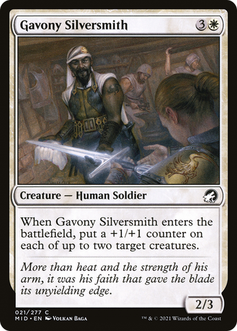 {C} Gavony Silversmith [Innistrad: Midnight Hunt][MID 021]