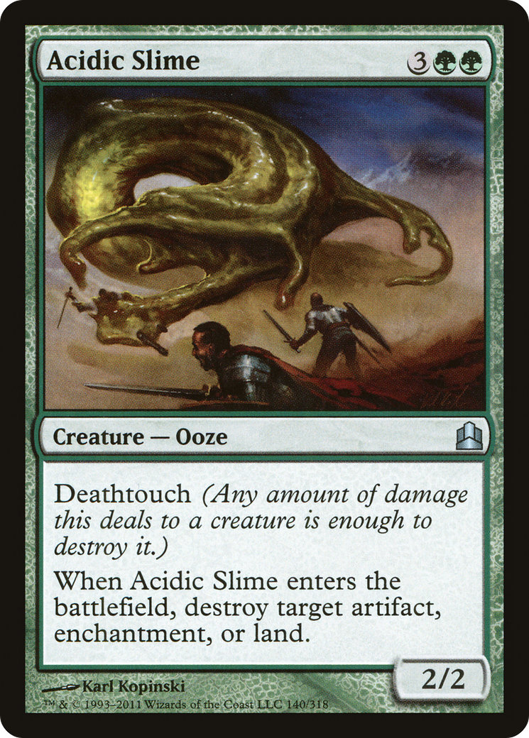 {C} Acidic Slime [Commander 2011][CMD 140]