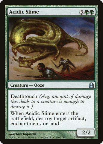 {C} Acidic Slime [Commander 2011][CMD 140]