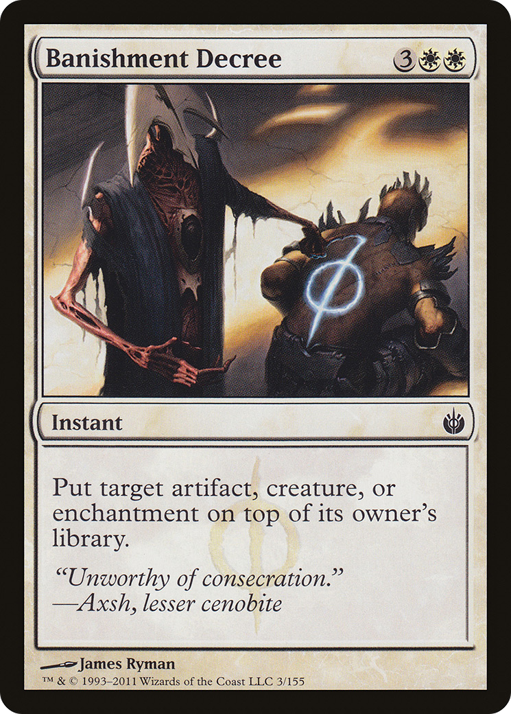 {C} Banishment Decree [Mirrodin Besieged][MBS 003]