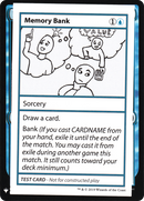{R} Memory Bank [Mystery Booster Playtest Cards][CON CMB1 027]