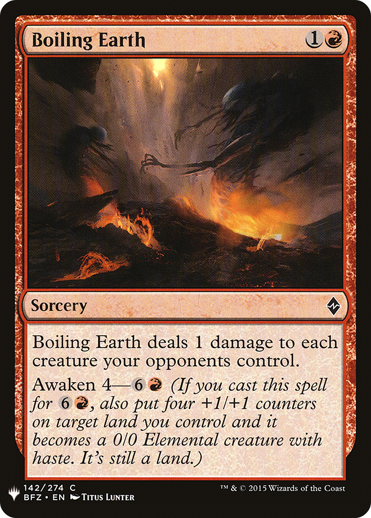 {C} Boiling Earth [Mystery Booster][LS BFZ 142]