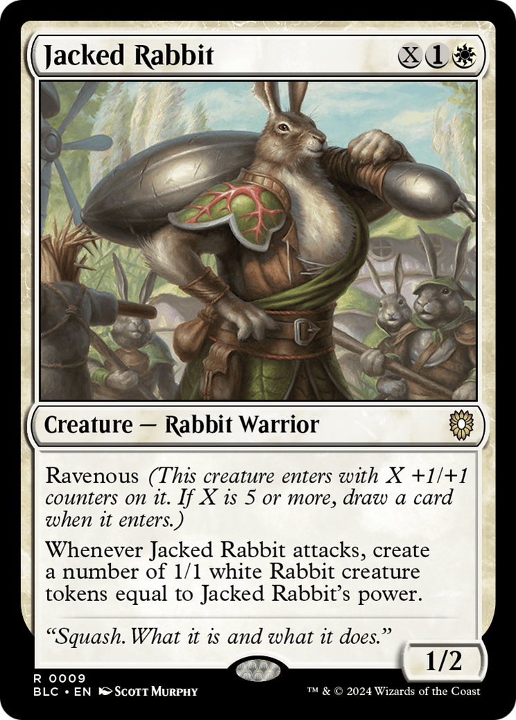 {R} Jacked Rabbit [Bloomburrow Commander][BLC 009]