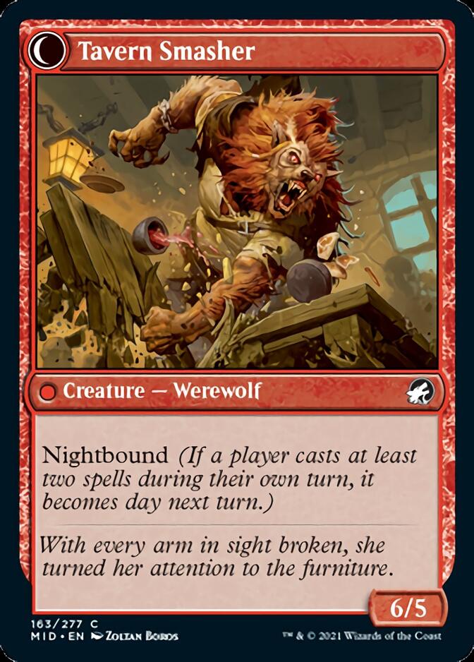 {C} Tavern Ruffian // Tavern Smasher [Innistrad: Midnight Hunt][MID 163]