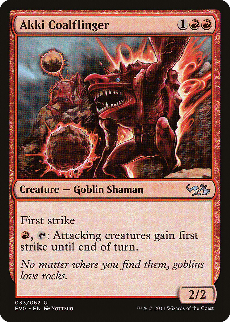 {C} Akki Coalflinger (Elves vs. Goblins) [Duel Decks Anthology][EVG 033]
