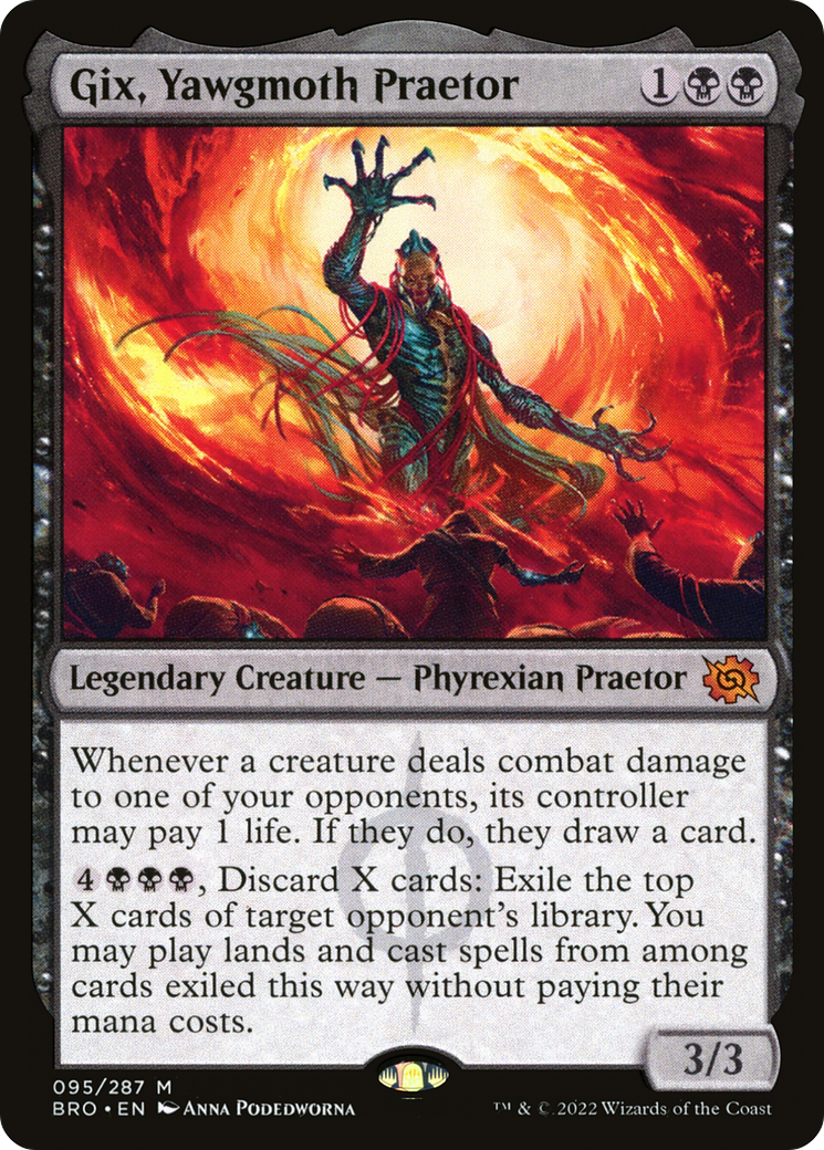 {R} Gix, Yawgmoth Praetor [The Brothers' War][BRO 095]