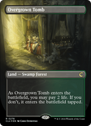 {R} Overgrown Tomb (Borderless) [Ravnica: Clue Edition][CLU 278]