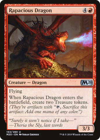 {C} Rapacious Dragon [Core Set 2020][M20 153]