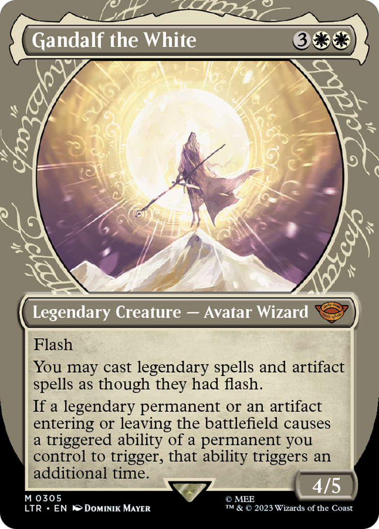 {R} Gandalf the White (Showcase Ring Frame) [The Lord of the Rings: Tales of Middle-Earth][LTR 305]