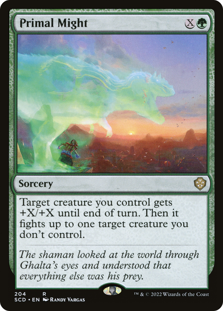 {R} Primal Might [Starter Commander Decks][SCD 204]