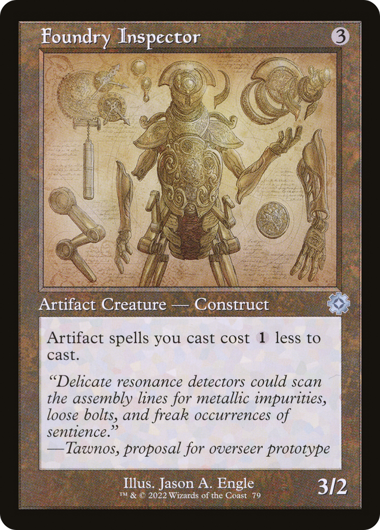 {C} Foundry Inspector (Retro Schematic) [The Brothers' War Retro Artifacts][BRR 079]