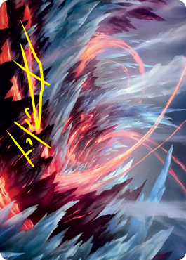 {A} Frostboil Snarl Art Card (Gold-Stamped Signature) [Strixhaven: School of Mages Art Series][GS ASTX 047]