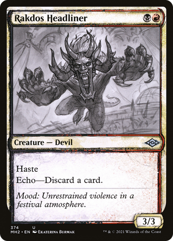 {C} Rakdos Headliner (Sketch) [Modern Horizons 2][MH2 374]