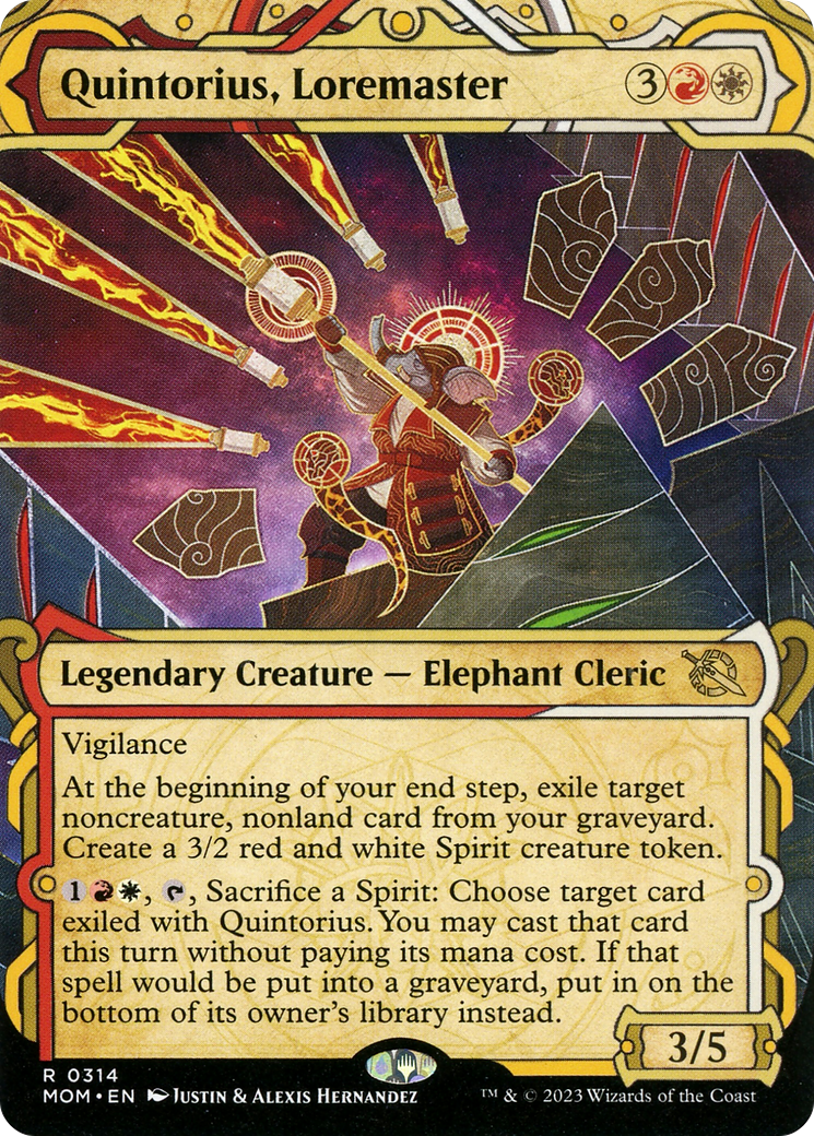 {R} Quintorius, Loremaster (Multiverse Legends) [March of the Machine][MOM 314]