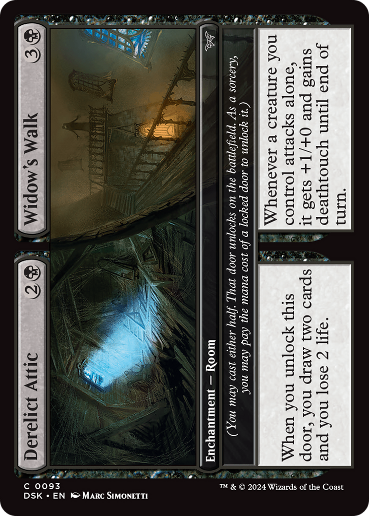 {@C} Derelict Attic // Widow's Walk [Duskmourn: House of Horror][DSK 093]