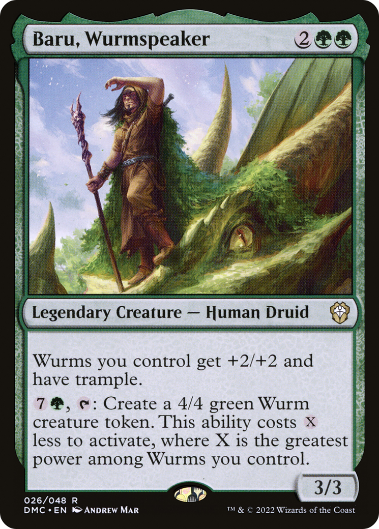 {R} Baru, Wurmspeaker [Dominaria United Commander][DMC 026]