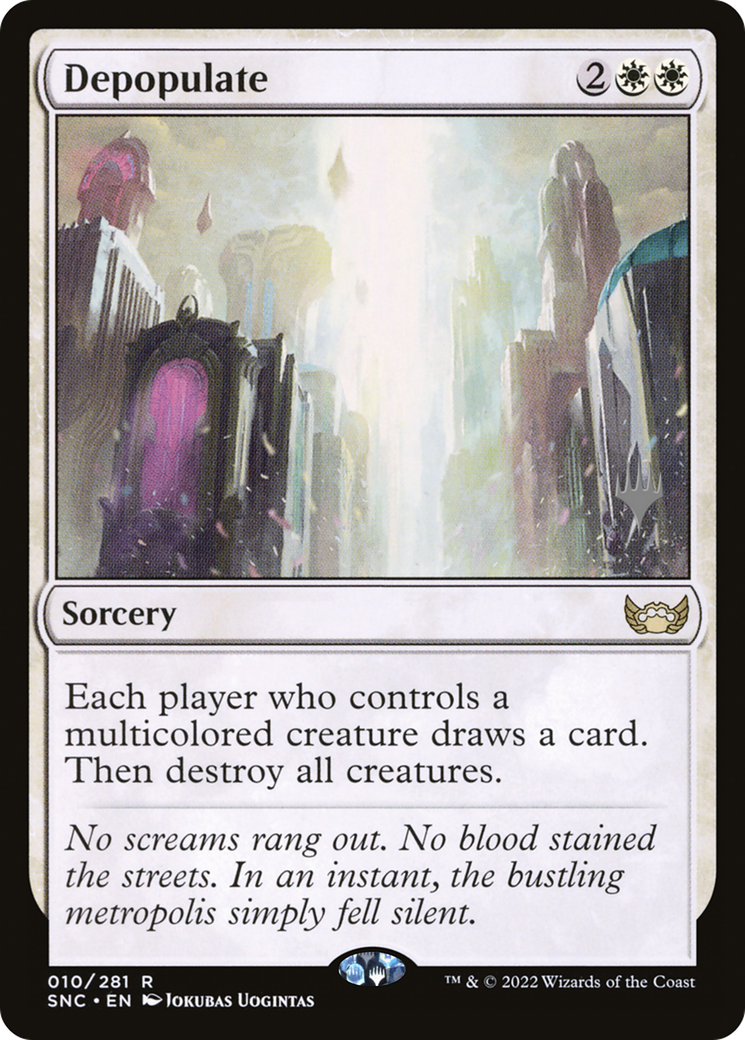 {R} Depopulate (Promo Pack) [Streets of New Capenna Promos][PP SNC 010]