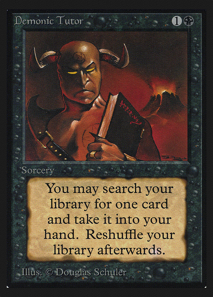 {C} Demonic Tutor [International CollectorsÃ¢Â€Â™ Edition][GB CEI 105]